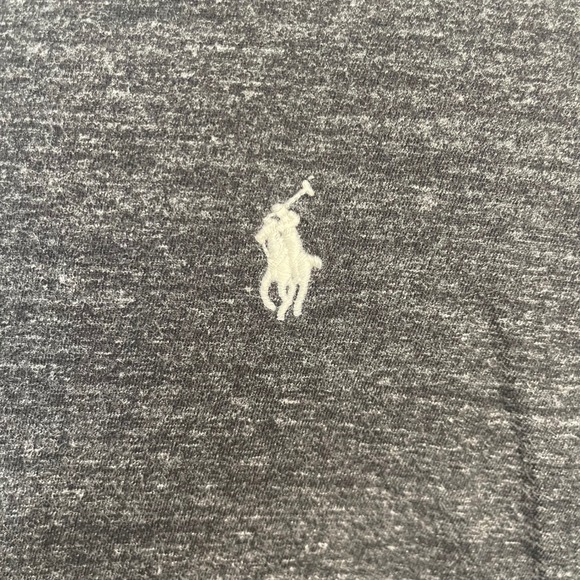 Polo Ralph Lauren Men's Dark Gray Heathered Crew Neck Short Sleeve T-Shirt L - Picture 4 of 7